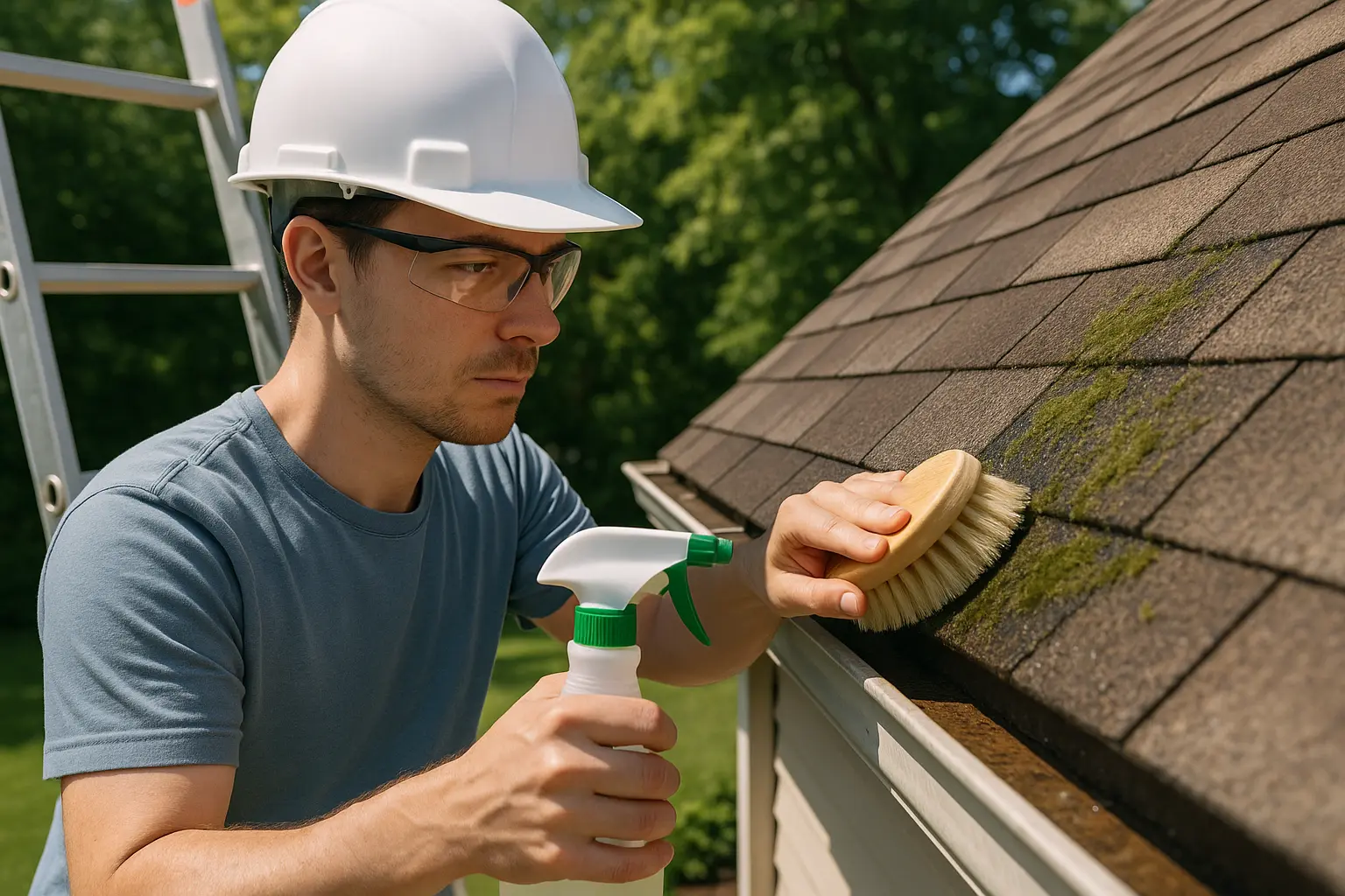 How to Clean Roof Shingles: Remove Moss, Dirt, and Algae