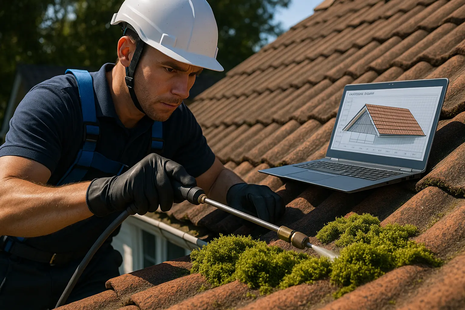 Effective Roof Cleaning: Safe Moss Removal & Prevention