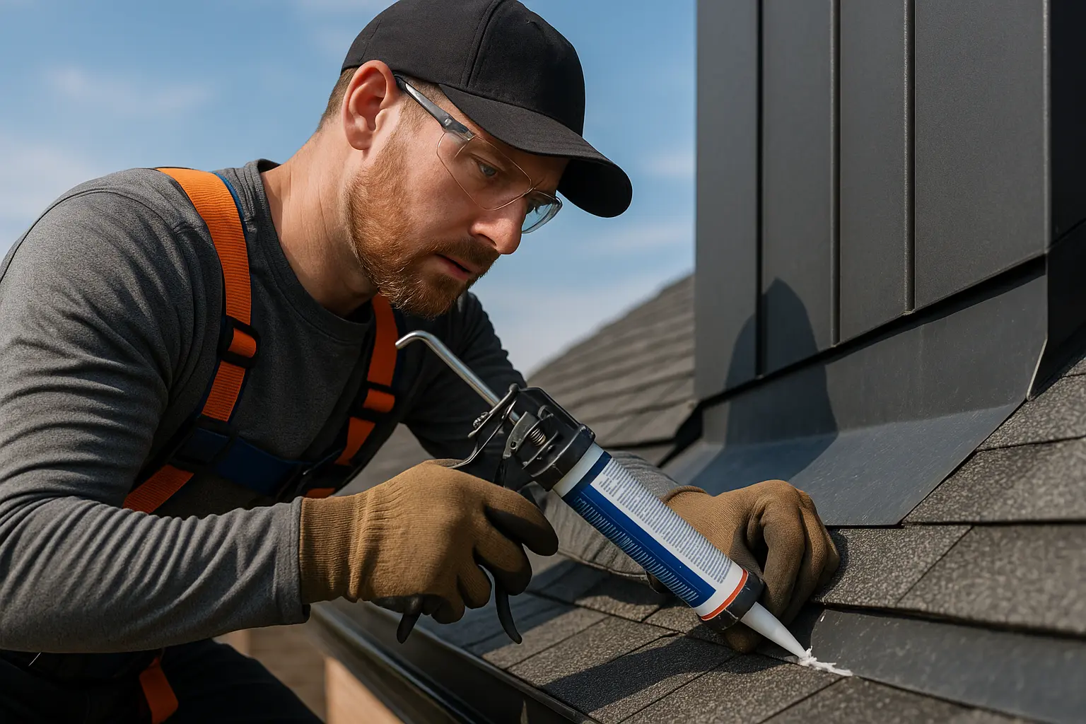 Fix Roof Leaks Around Flashing with Effective Sealant