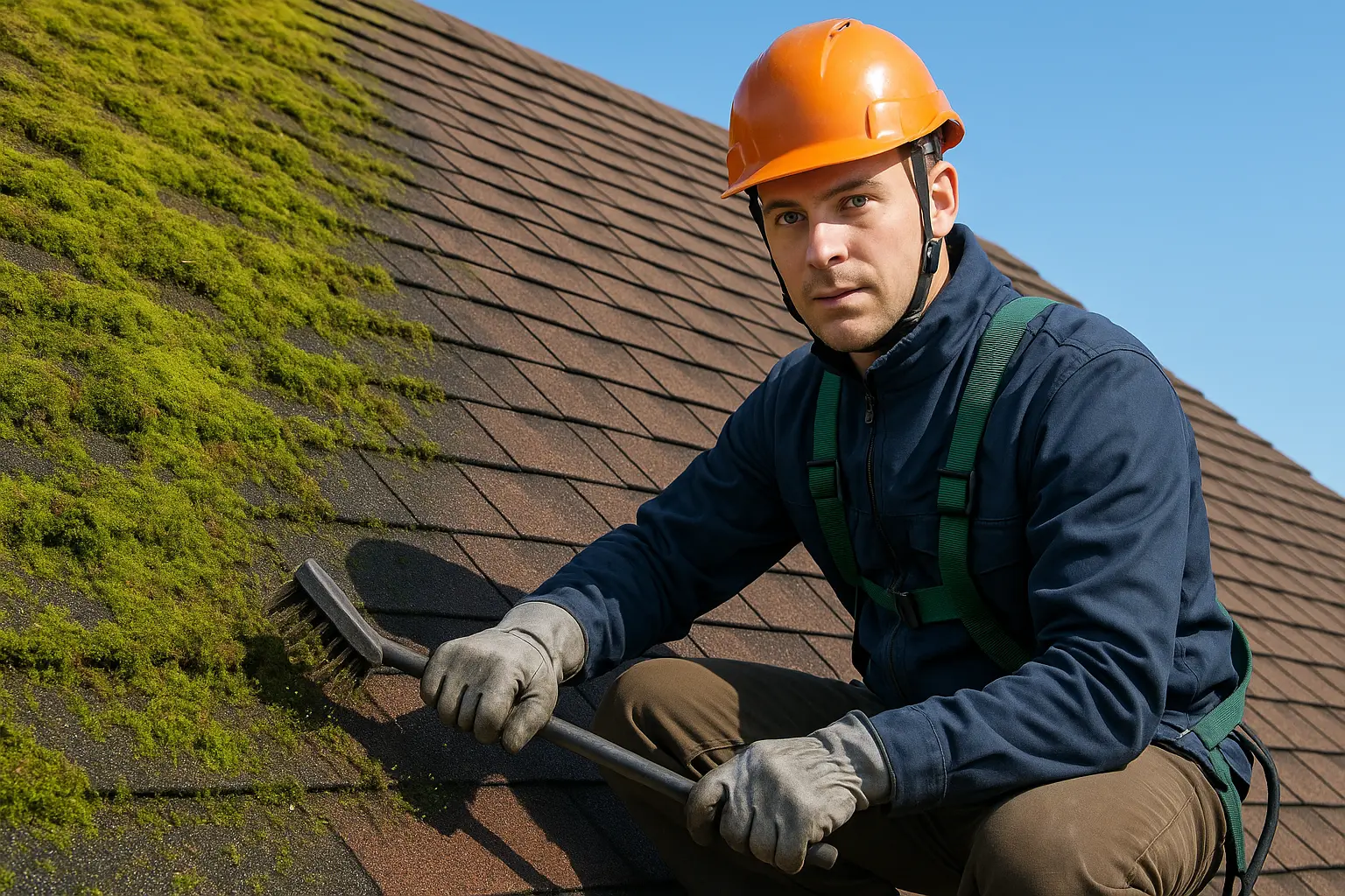 Moss, Algae, and Debris Removal: Boost Your Roof's